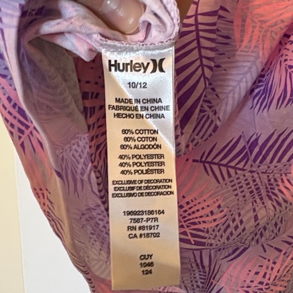 Hurley Purple and Pink Tropical Dress - Picture 5 of 5